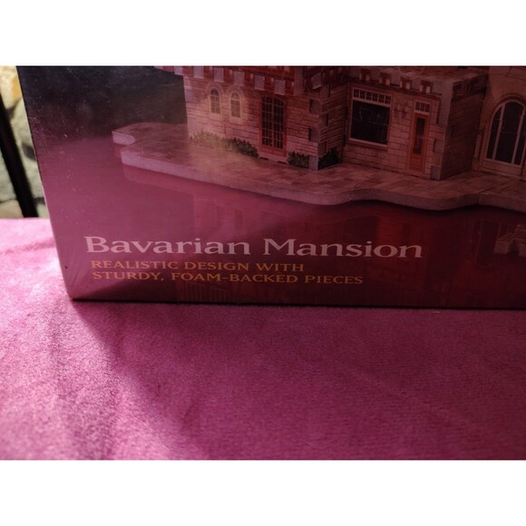 NEW Milton Bradley Puzz 3D Bavarian Mansion 418 Piece Puzzle Sealed Wrebbit Toys - Picture 2 of 6